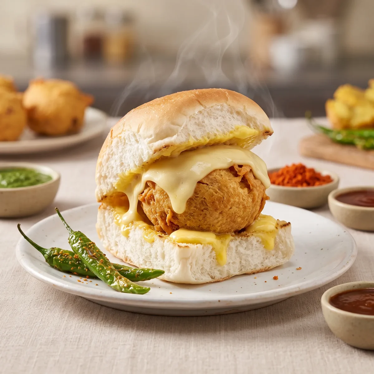 Amul Butter Cheese Vada Pav