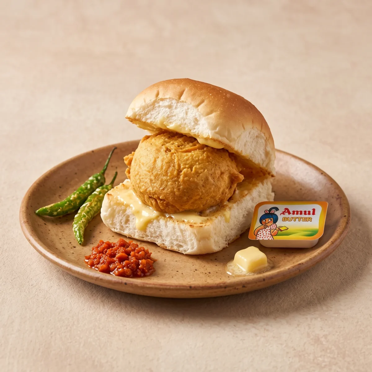 Amul Butter Vada Pav