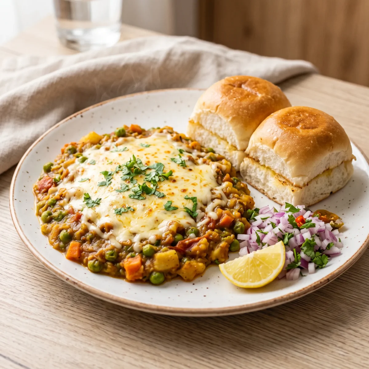 Cheese Bhaji Pav