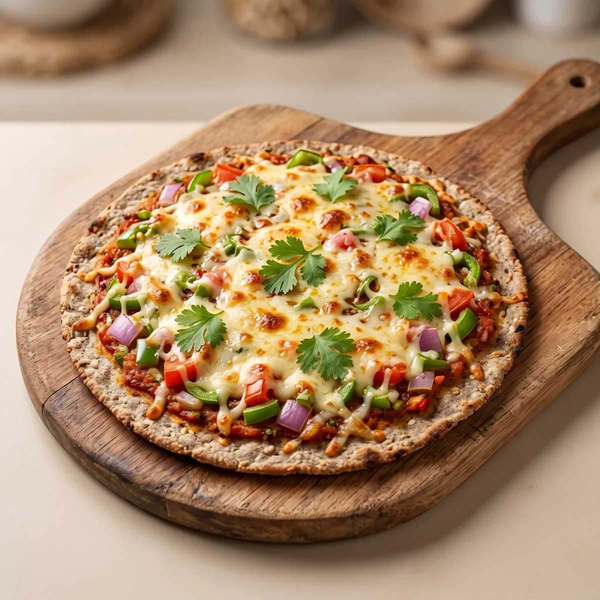 Indian Style Bhakri Pizza