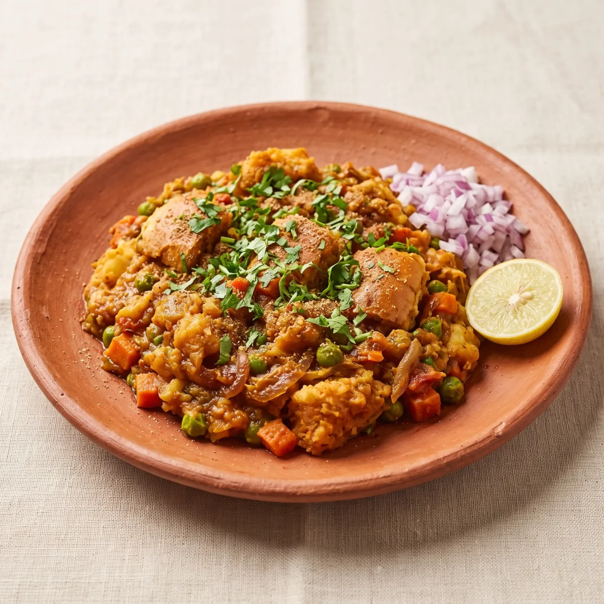 Masala Pav Mixed with Bhaji