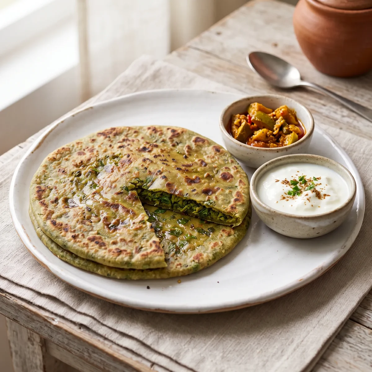 Pudina Paratha