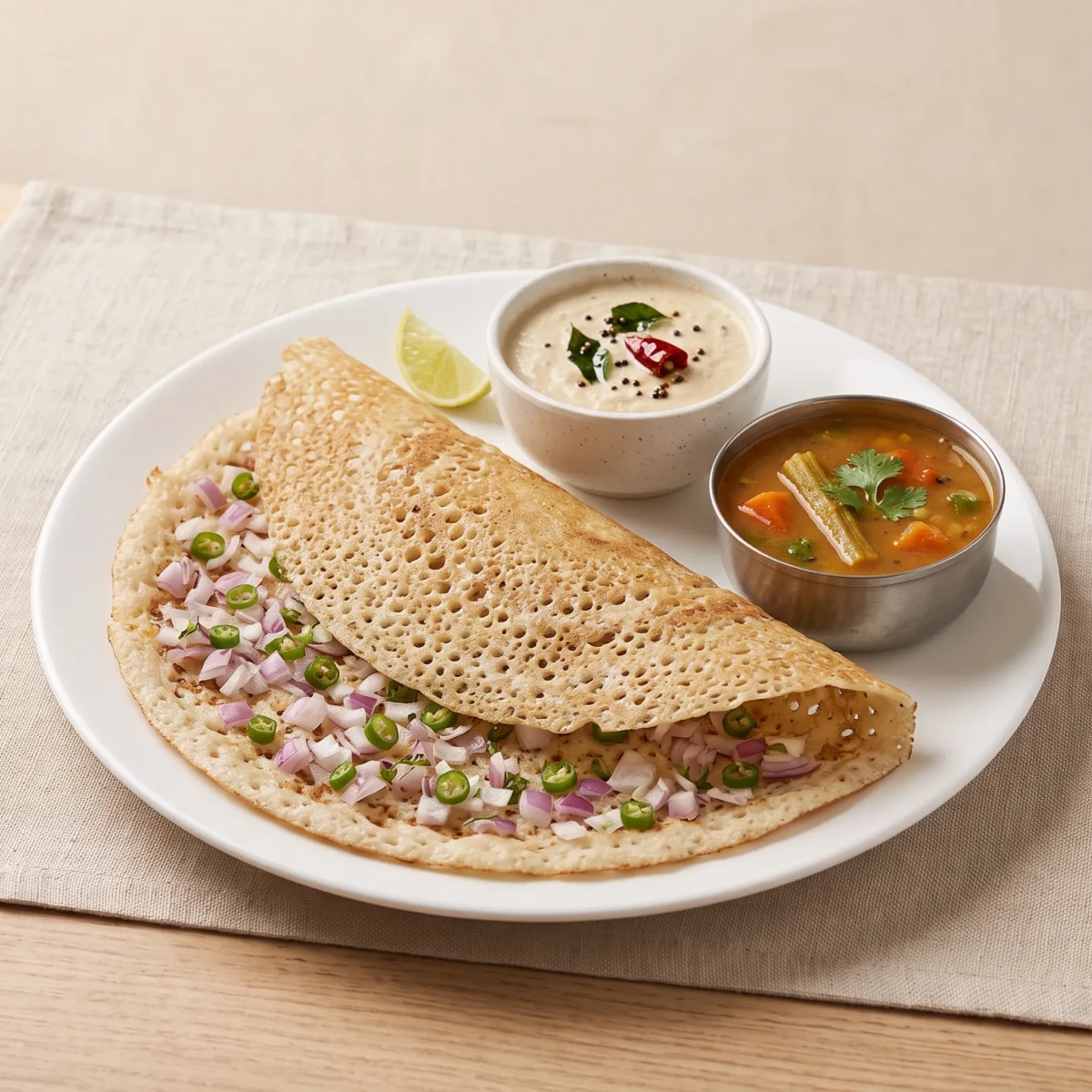 Rava Onion Dosa