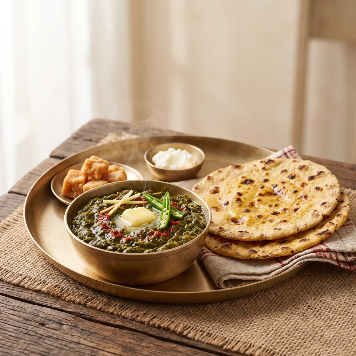 Sarsa da Saag & Makki di Roti