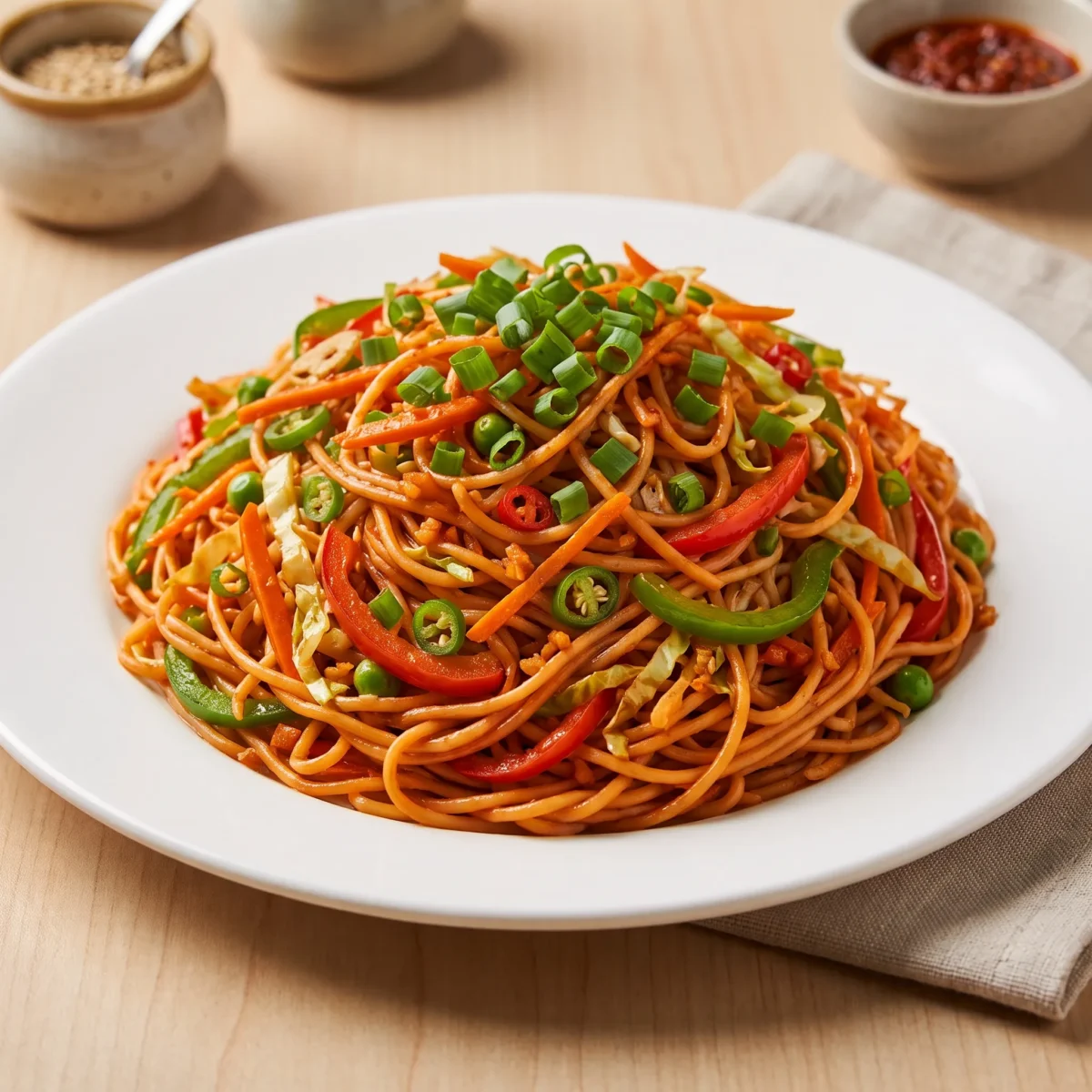 Veg. Chili Garlic Noodles