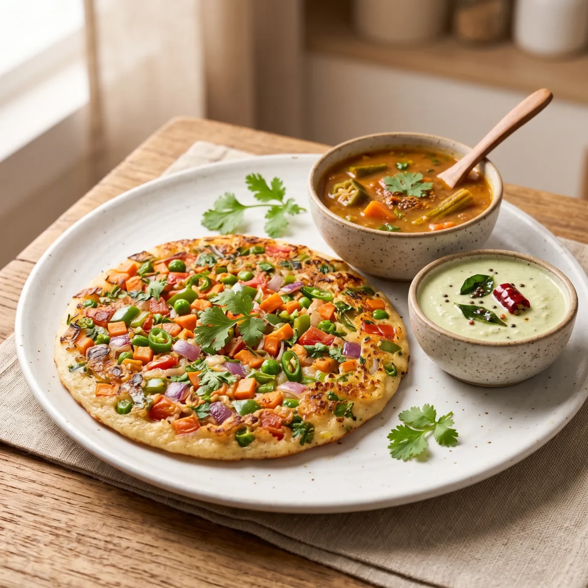 Vegetable Uttapam